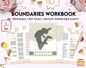 Boundaries workbook, Communicating, KDP interior PDF file 8,5×11 inch