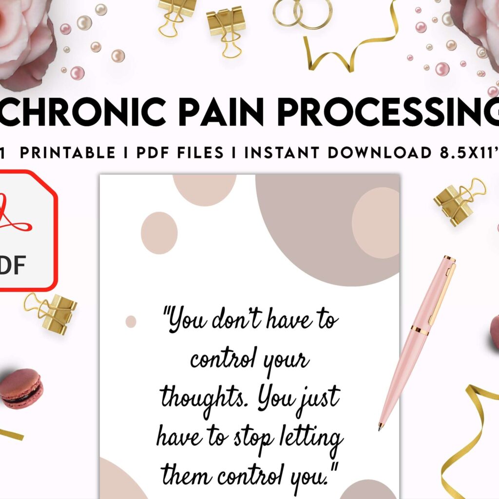 Chronic Pain Processing, chronic fatigue, chronic illnes, Pain tracker, KDP interior PDF file 8,5×11 inch