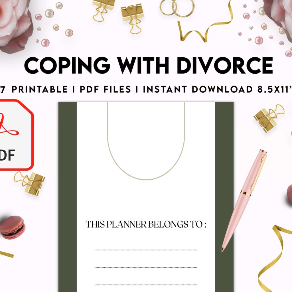 Coping with Divorce for adults, KDP interior PDF file 8,5×11 inch