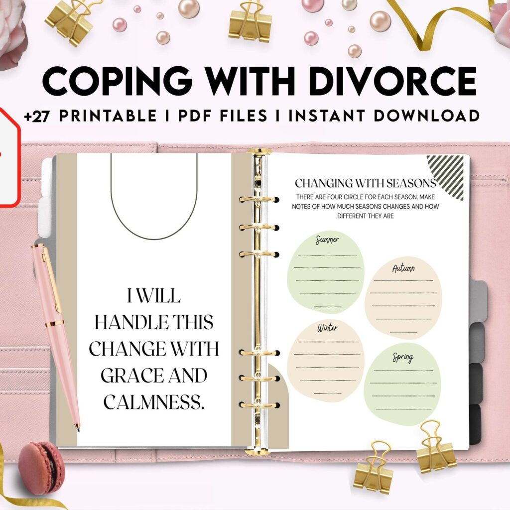 Coping with Divorce for adults, KDP interior PDF file 8,5×11 inch