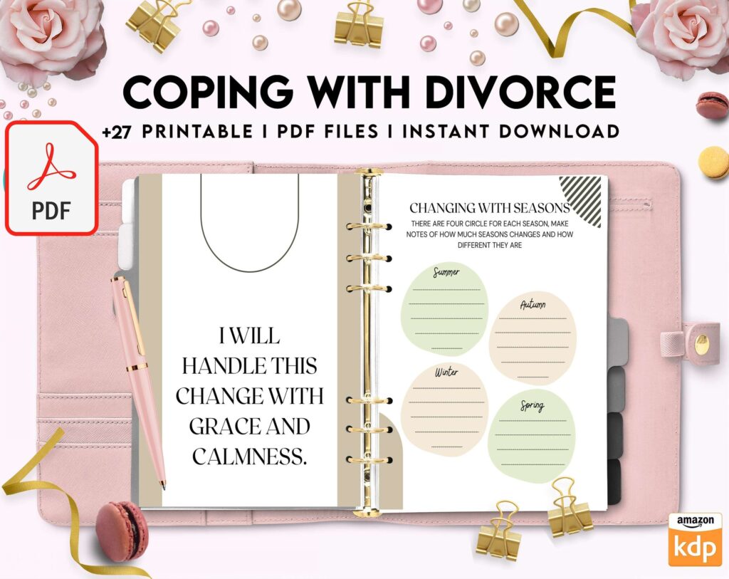 Coping with Divorce for adults, KDP interior PDF file 8,5×11 inch