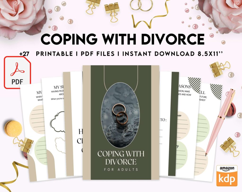 Coping with Divorce for adults, KDP interior PDF file 8,5×11 inch