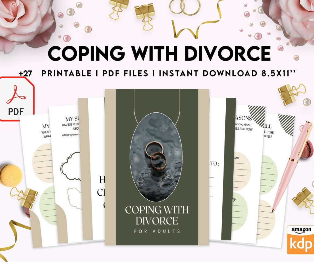 Coping with Divorce for adults, KDP interior PDF file 8,5×11 inch