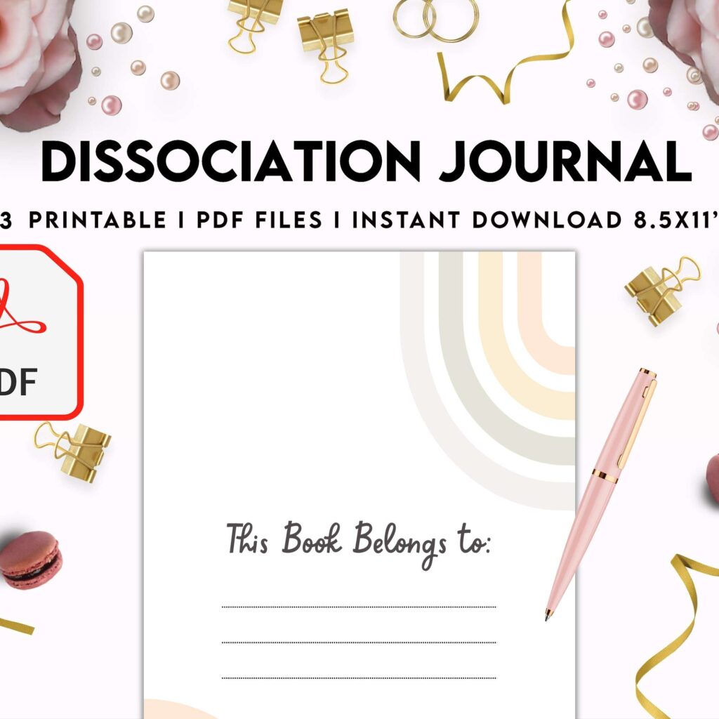 Dissociation journal, dissociative disorders, Trauma, stress disorder, ptsd, KDP interior PDF file 8,5×11 inch