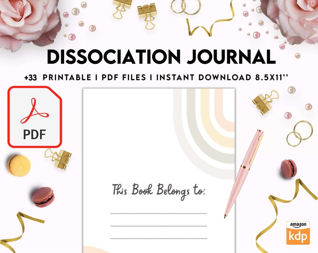 Dissociation journal, dissociative disorders, Trauma, stress disorder, ptsd, KDP interior PDF file 8,5×11 inch
