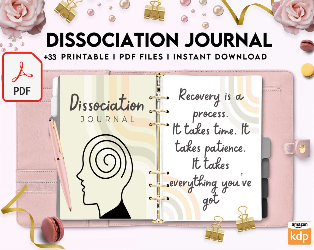 Dissociation journal, dissociative disorders, Trauma, stress disorder, ptsd, KDP interior PDF file 8,5×11 inch
