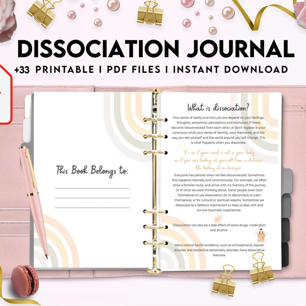 Dissociation journal, dissociative disorders, Trauma, stress disorder, ptsd, KDP interior PDF file 8,5×11 inch