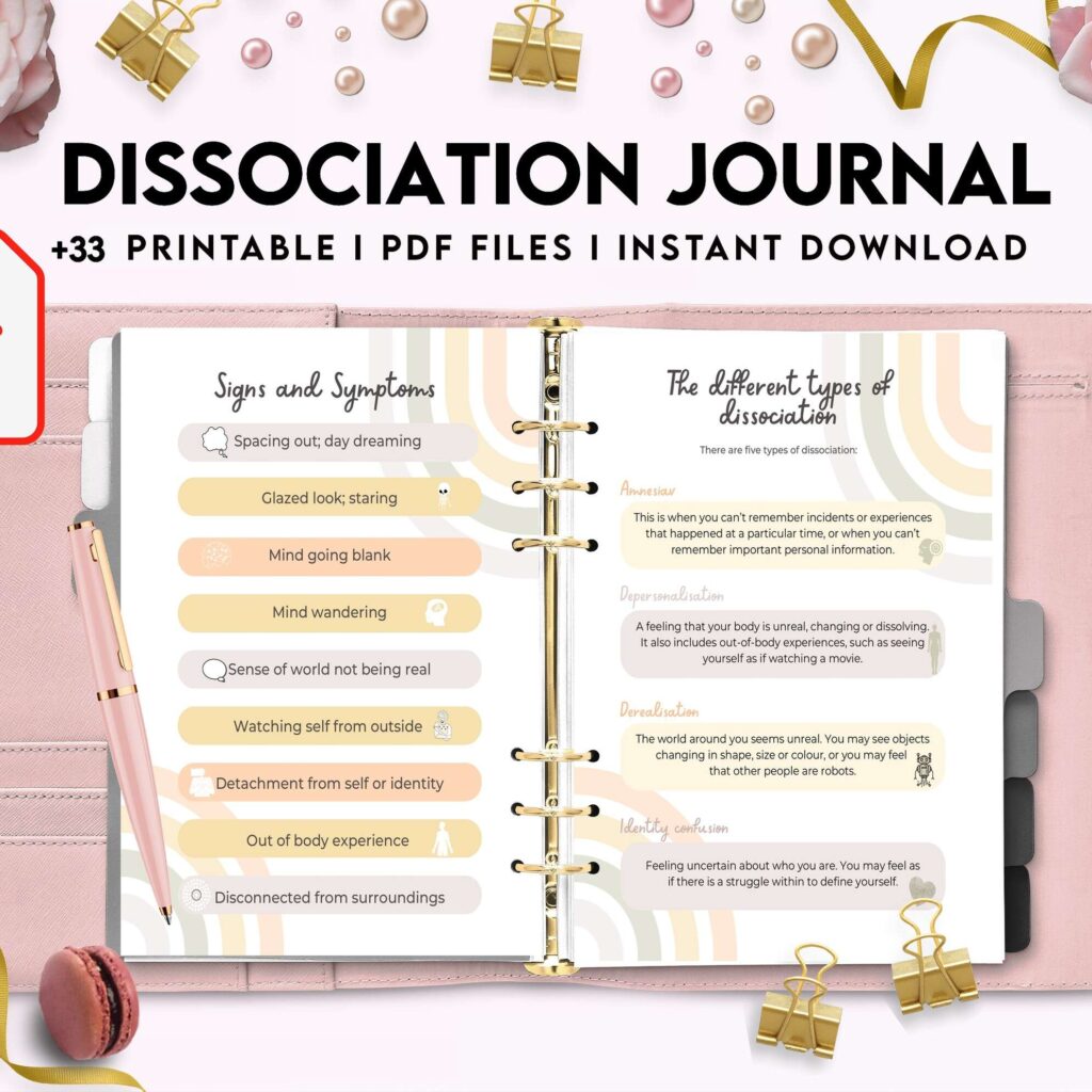Dissociation journal, dissociative disorders, Trauma, stress disorder, ptsd, KDP interior PDF file 8,5×11 inch