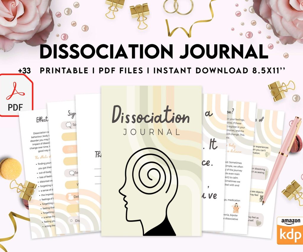 Dissociation journal, dissociative disorders, Trauma, stress disorder, ptsd, KDP interior PDF file 8,5×11 inch
