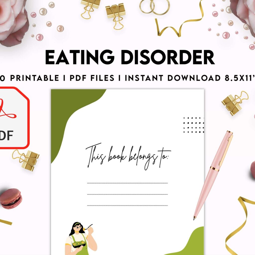 Eating disorder, Anorexia, Bulimia, KDP interior PDF file 8,5×11 inch