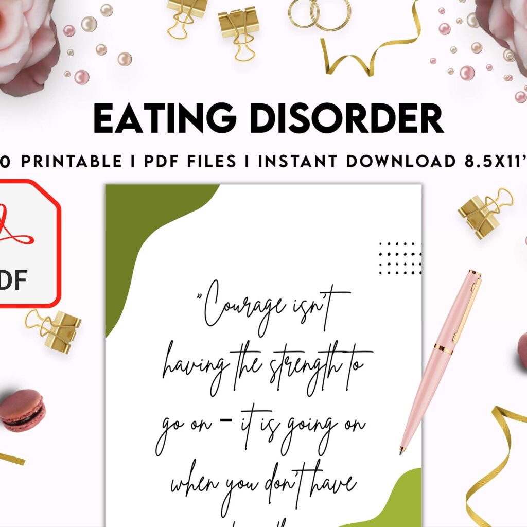 Eating disorder, Anorexia, Bulimia, KDP interior PDF file 8,5×11 inch