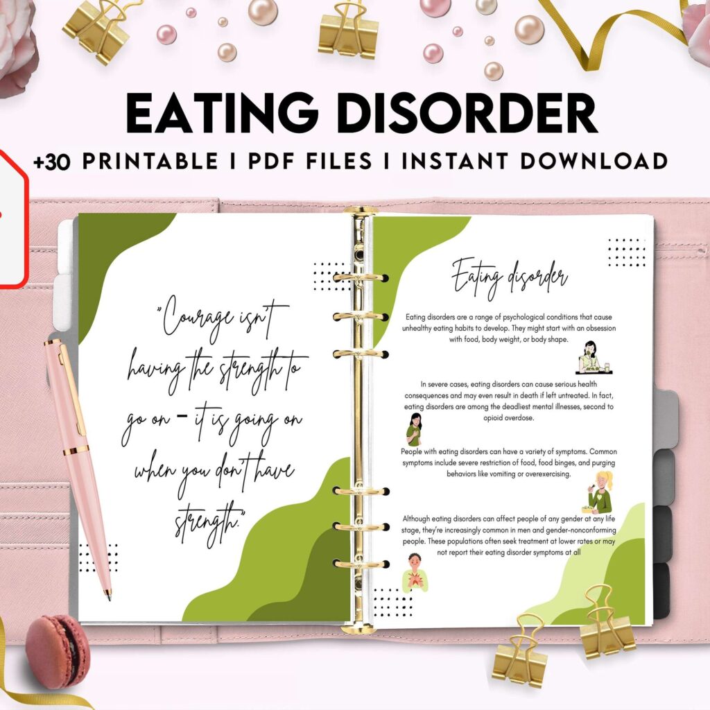 Eating disorder, Anorexia, Bulimia, KDP interior PDF file 8,5×11 inch