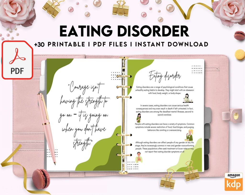 Eating disorder, Anorexia, Bulimia, KDP interior PDF file 8,5×11 inch
