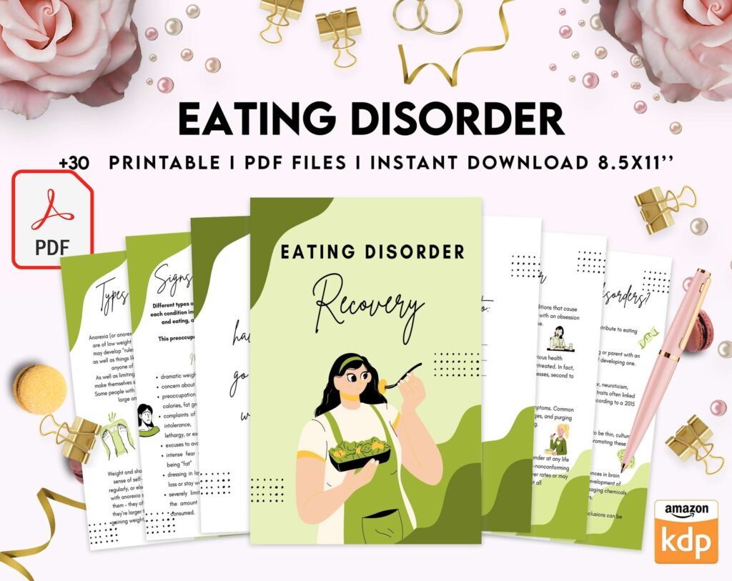 Eating disorder, Anorexia, Bulimia, KDP interior PDF file 8,5×11 inch