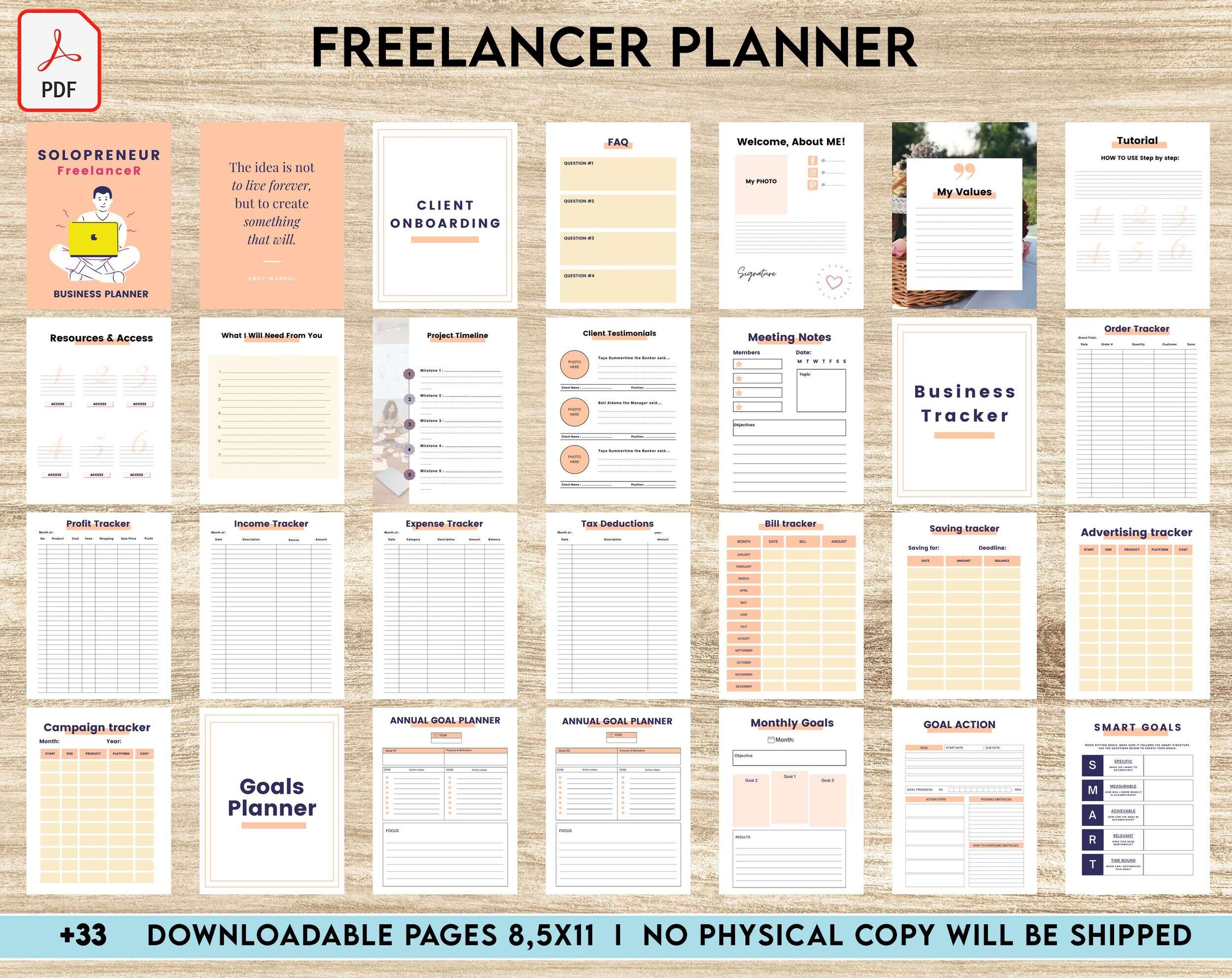 Solopreneur Freelancer Planner, client management , work from home, small business, KDP interior KDP interior PDF file 8,5×11 inch Solopreneur Freelancer Planner, client management , work from home, small business, KDP interior KDP interior PDF file 8,5×11 inch
