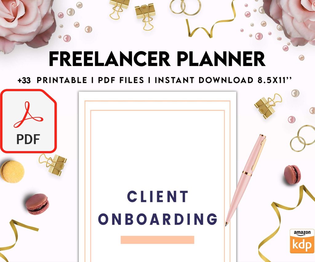 Solopreneur Freelancer Planner, client management , work from home, small business, KDP interior KDP interior PDF file 8,5×11 inch