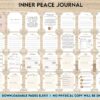 Inner Peace Journal, Calming journal, Happiness journal, Spiritual journal, KDP interior PDF file 8,5×11 inch