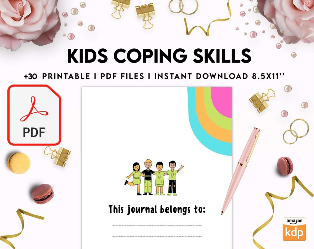 Kids Coping Skills, kids therapy, kids self discovery, kids self esteem, kids Limiting Beliefs KDP interior PDF file 8,5×11 inch
