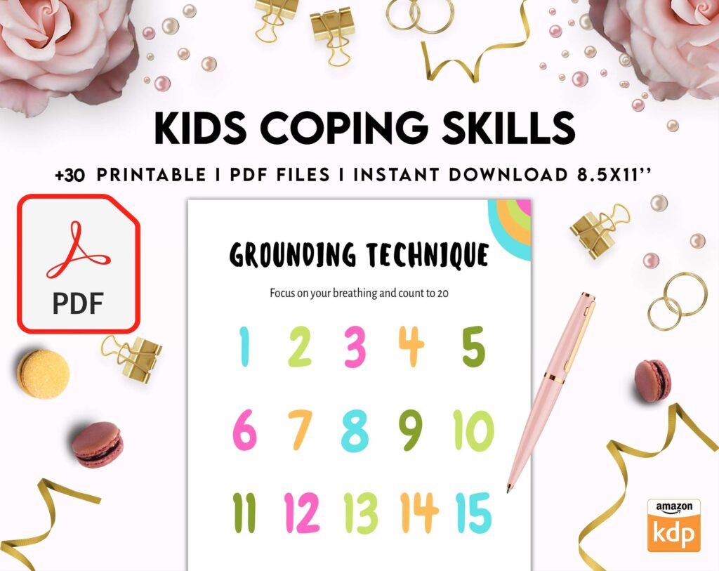 Kids Coping Skills, kids therapy, kids self discovery, kids self esteem, kids Limiting Beliefs KDP interior PDF file 8,5×11 inch