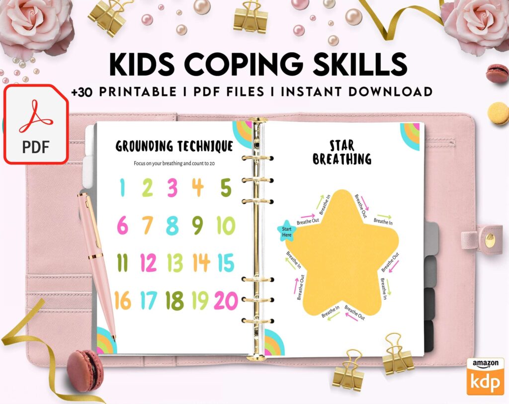 Kids Coping Skills, kids therapy, kids self discovery, kids self esteem, kids Limiting Beliefs KDP interior PDF file 8,5×11 inch