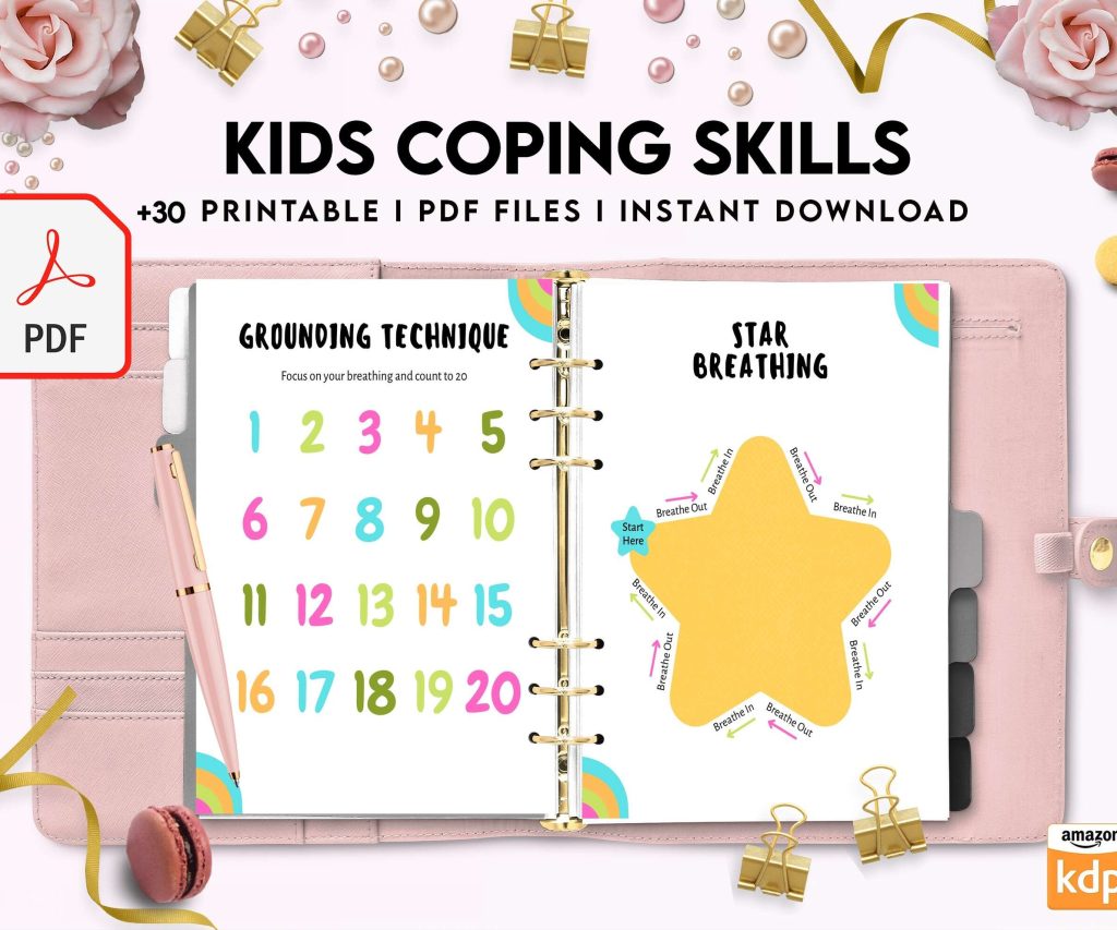 Kids Coping Skills, kids therapy, kids self discovery, kids self esteem, kids Limiting Beliefs KDP interior PDF file 8,5×11 inch
