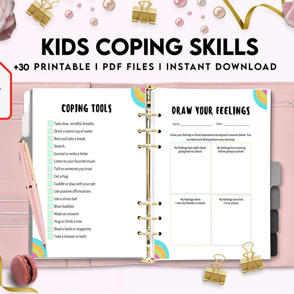 Kids Coping Skills, kids therapy, kids self discovery, kids self esteem, kids Limiting Beliefs KDP interior PDF file 8,5×11 inch