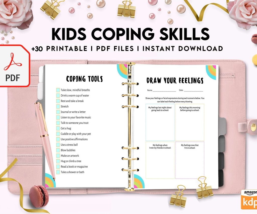 Kids Coping Skills, kids therapy, kids self discovery, kids self esteem, kids Limiting Beliefs KDP interior PDF file 8,5×11 inch