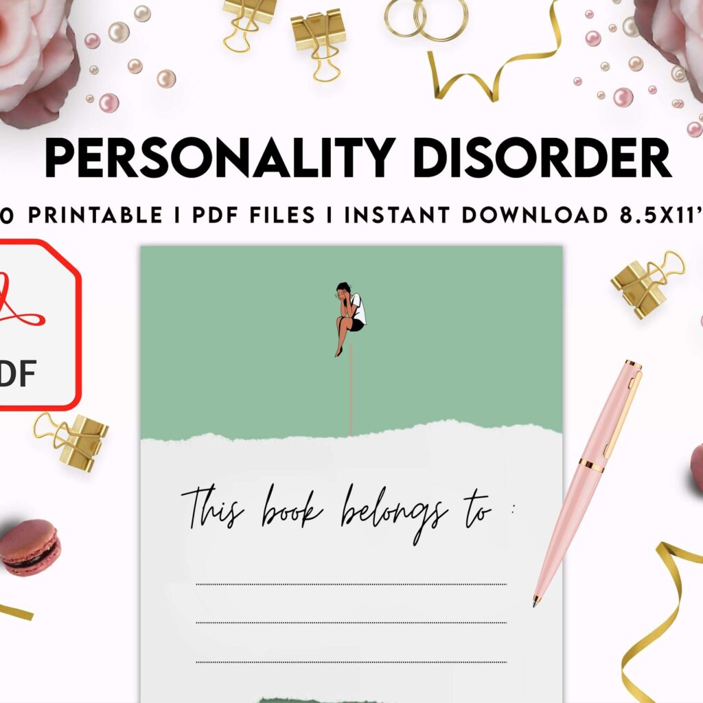 Personality disorder, bipolar, borderline, KDP interior PDF file 8,5×11 inch