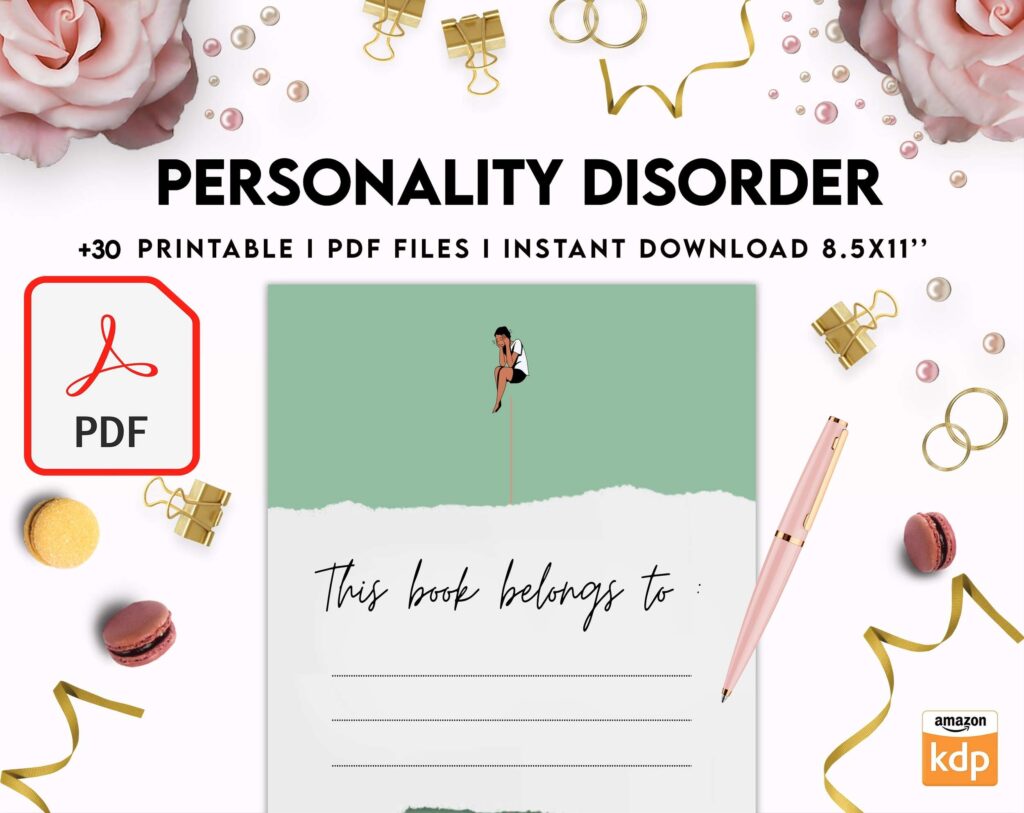 Personality disorder, bipolar, borderline, KDP interior PDF file 8,5×11 inch