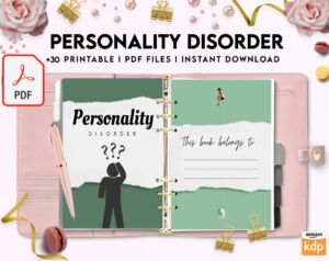 Personality disorder, bipolar, borderline, KDP interior PDF file 8,5×11 inch