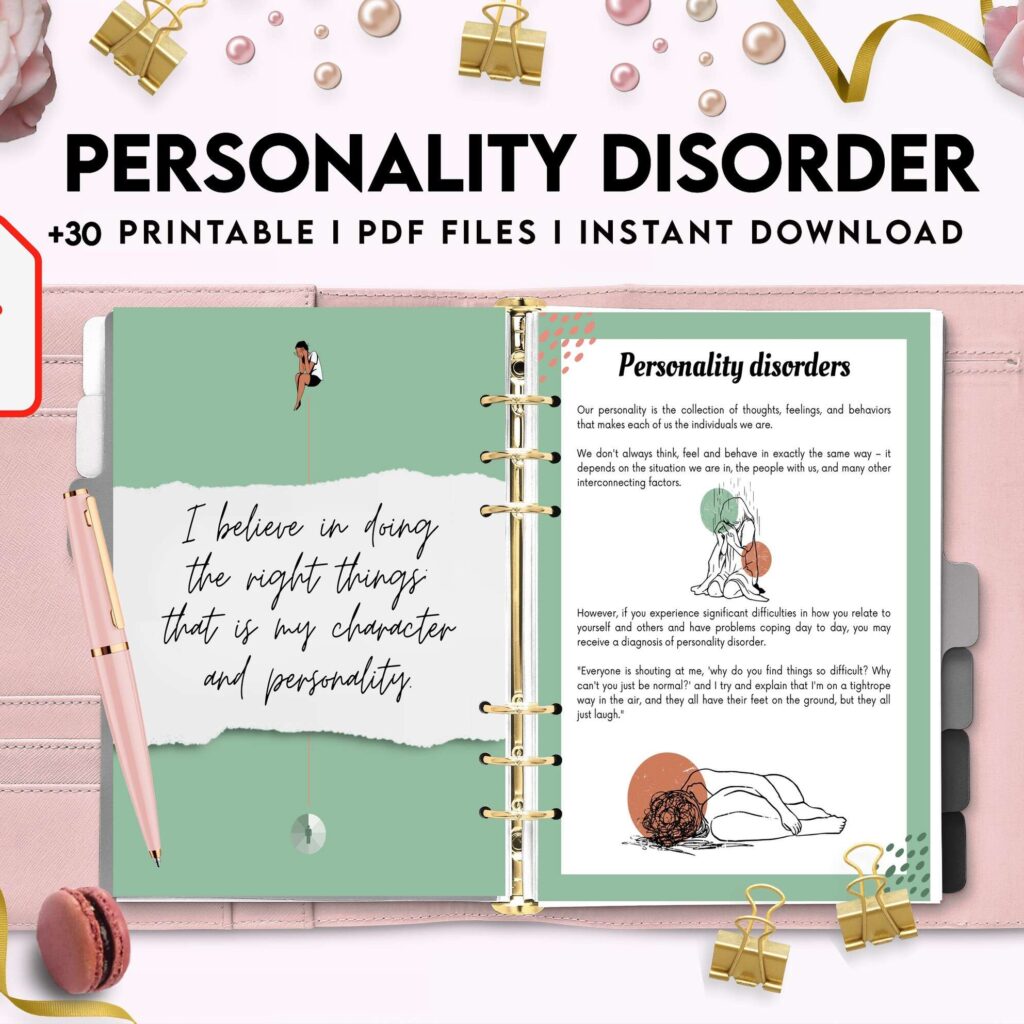 Personality disorder, bipolar, borderline, KDP interior PDF file 8,5×11 inch