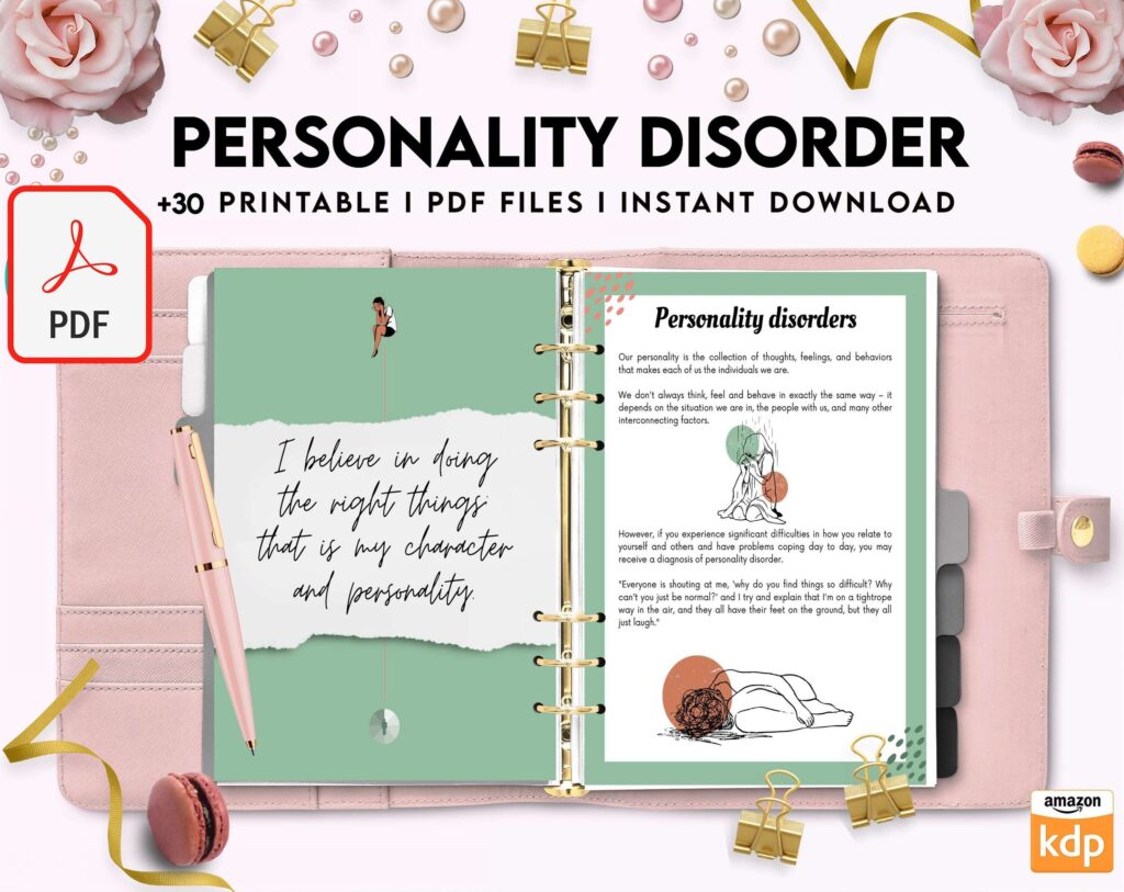 Personality disorder, bipolar, borderline, KDP interior PDF file 8,5×11 inch