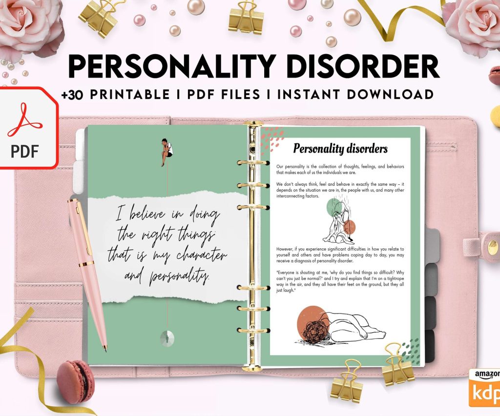 Personality disorder, bipolar, borderline, KDP interior PDF file 8,5×11 inch