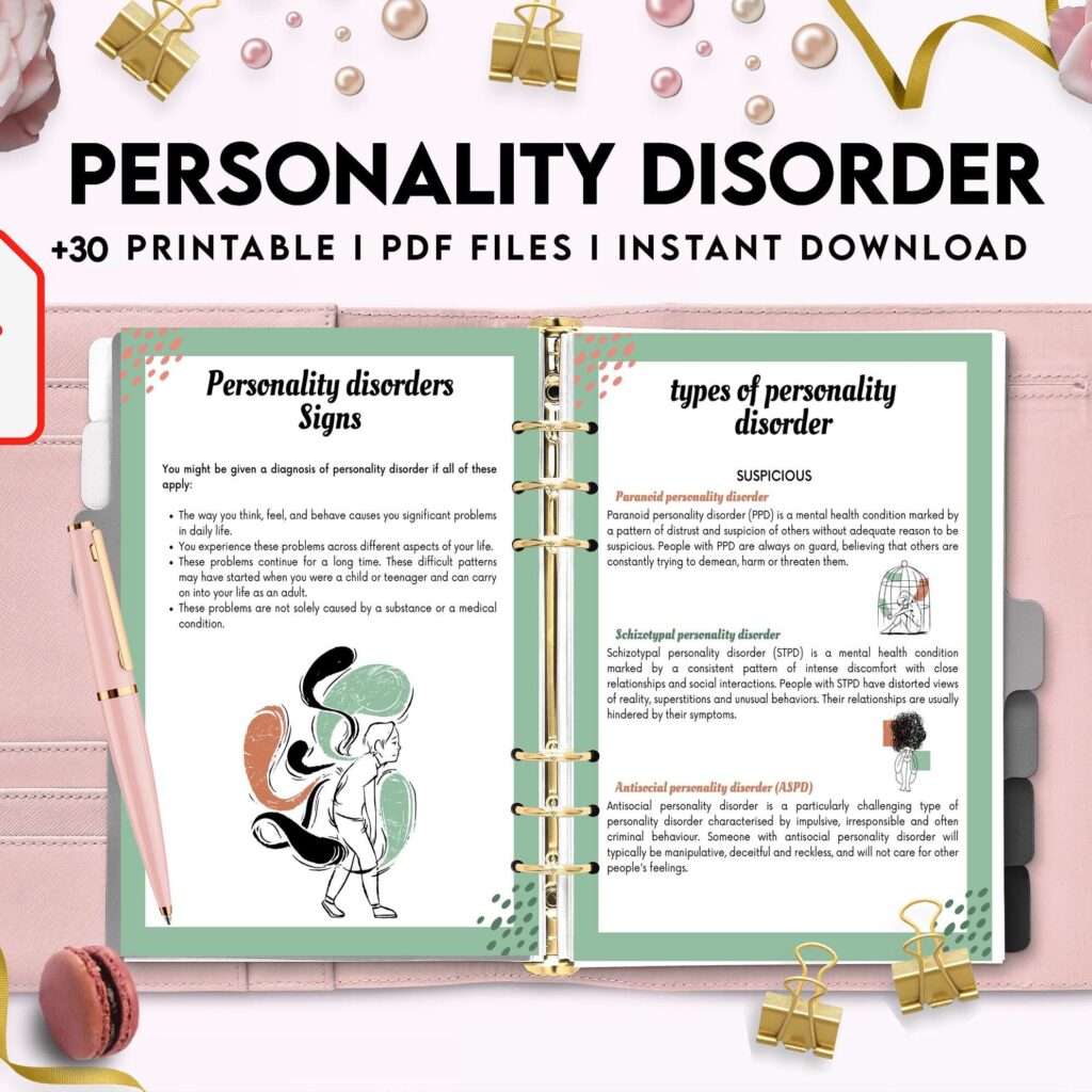 Personality disorder, bipolar, borderline, KDP interior PDF file 8,5×11 inch