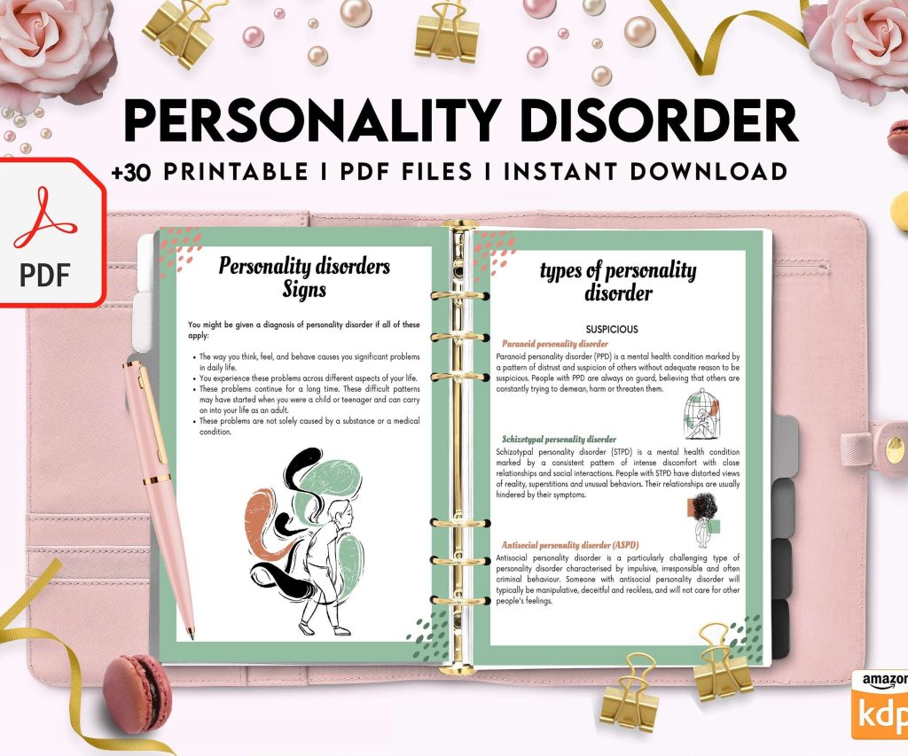 Personality disorder, bipolar, borderline, KDP interior PDF file 8,5×11 inch