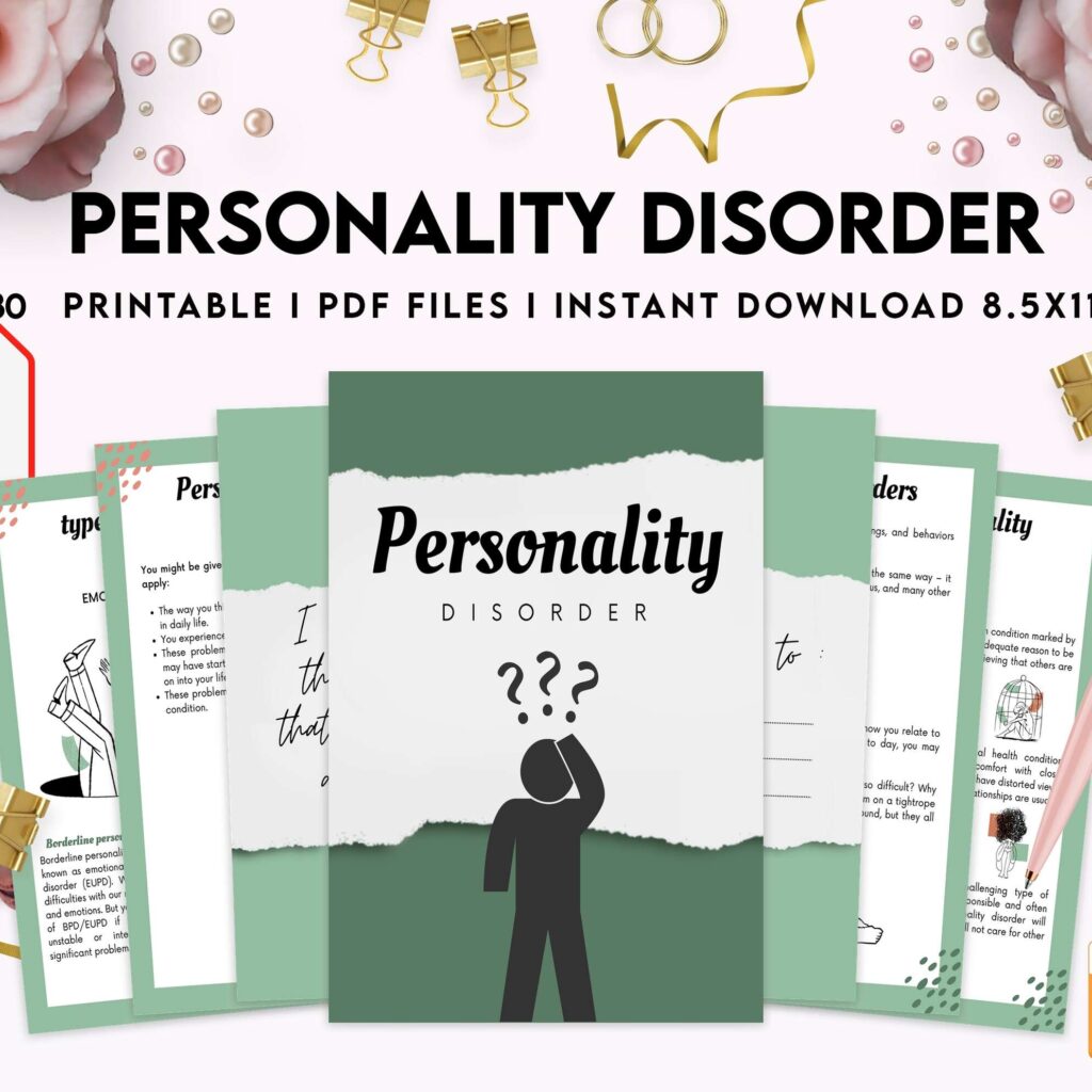 Personality disorder, bipolar, borderline, KDP interior PDF file 8,5×11 inch