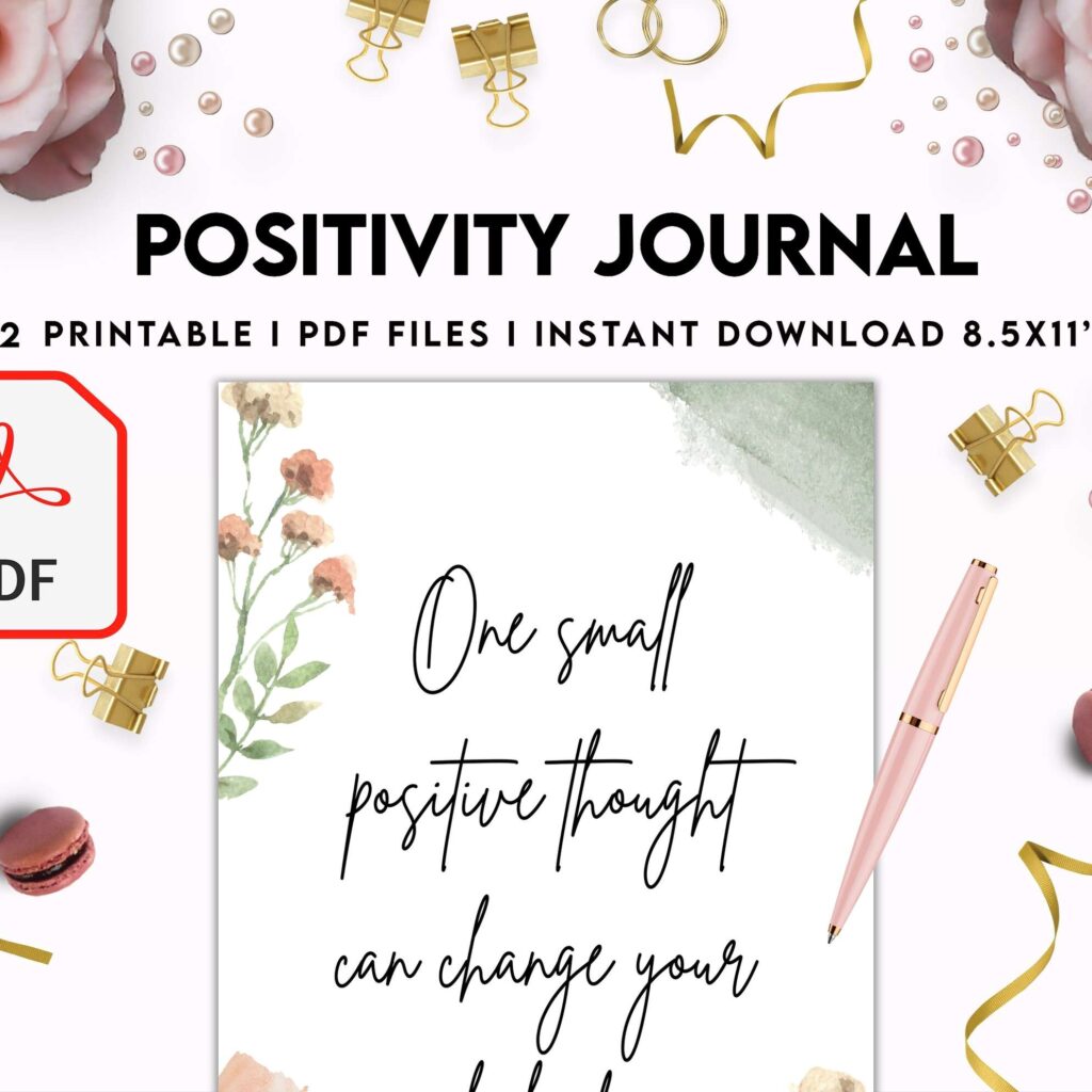 Positivity journal, positive mindset, happiness journal, KDP interior KDP interior PDF file 8,5×11 inch