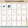 Productivity Planner,daily schedule,daily to do, productivity tracker, Business planner KDP interior PDF file 8,5×11 inch