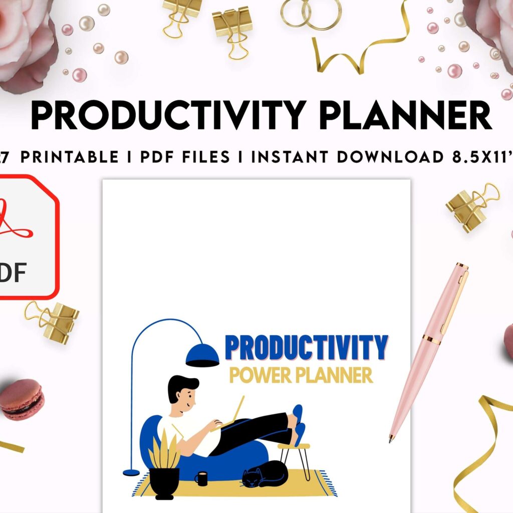 Productivity Planner,daily schedule,daily to do, productivity tracker, Business planner KDP interior PDF file 8,5×11 inch