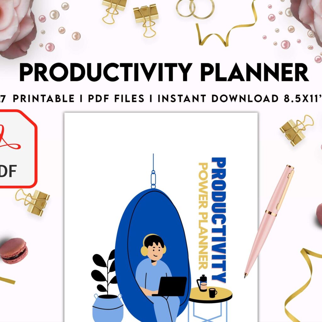 Productivity Planner,daily schedule,daily to do, productivity tracker, Business planner KDP interior PDF file 8,5×11 inch
