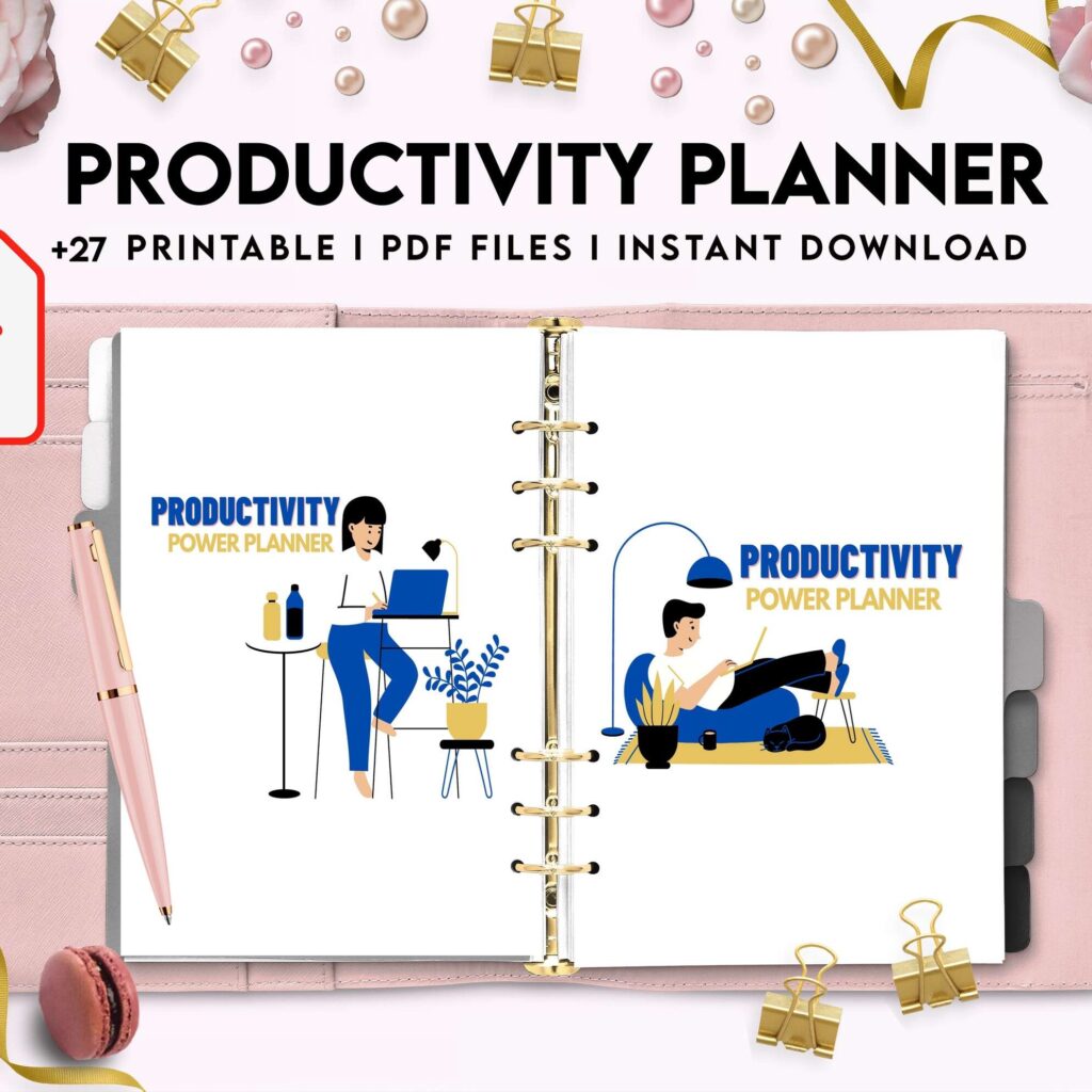 Productivity Planner,daily schedule,daily to do, productivity tracker, Business planner KDP interior PDF file 8,5×11 inch