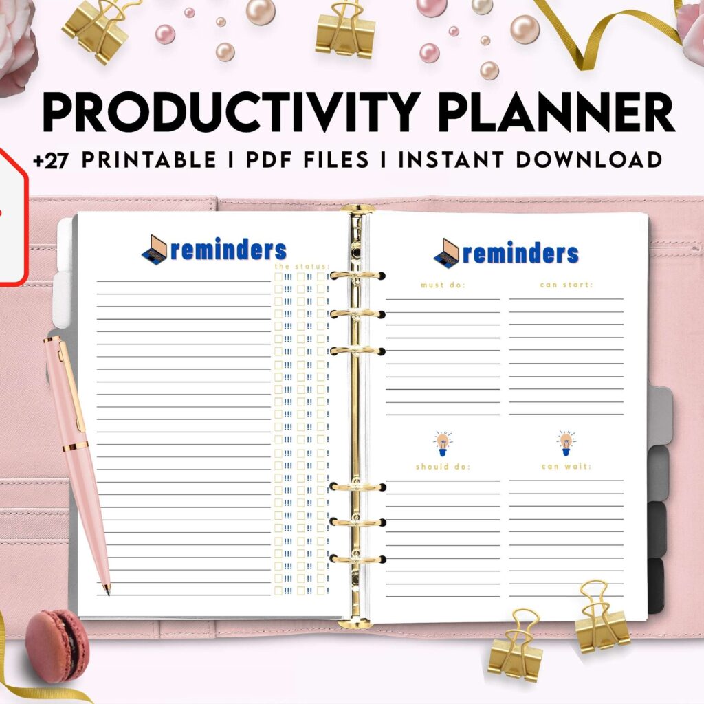 Productivity Planner,daily schedule,daily to do, productivity tracker, Business planner KDP interior PDF file 8,5×11 inch