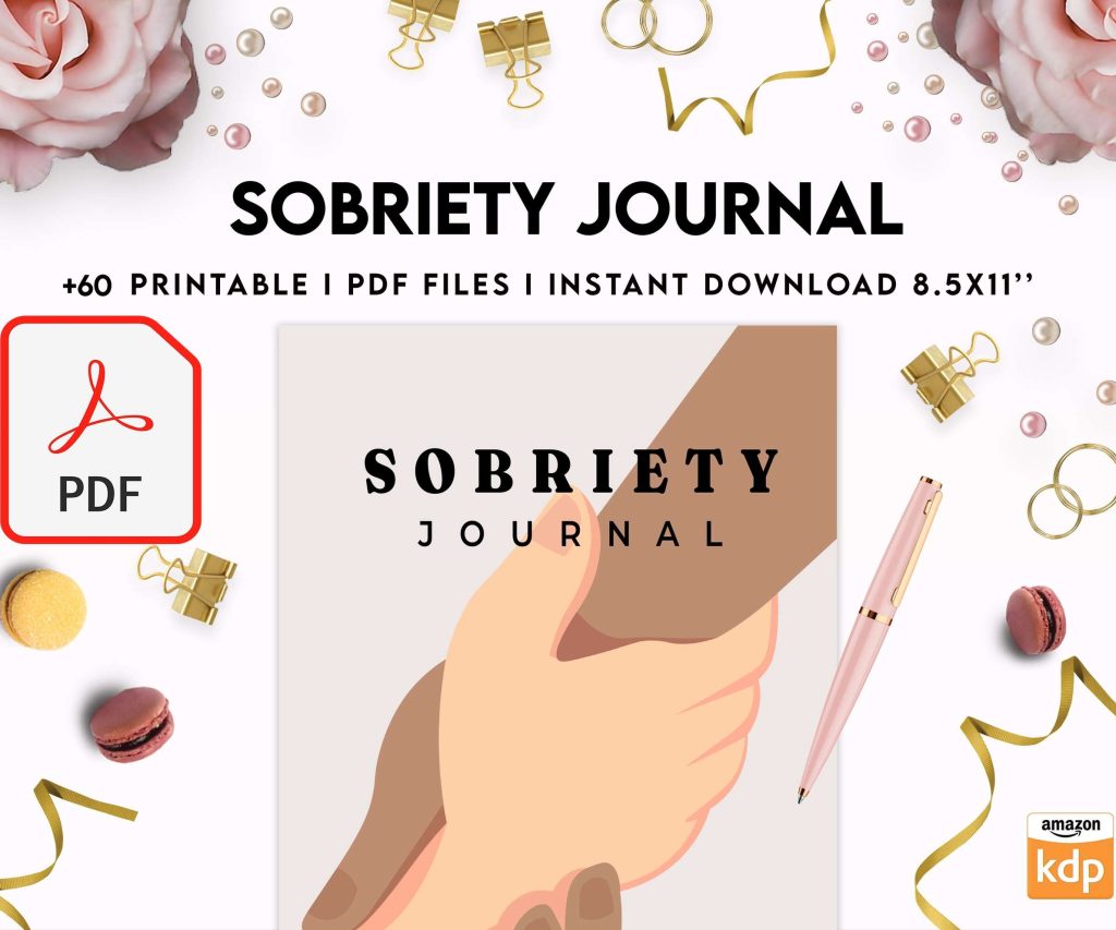 Sobriety, Addiction recovery Journal, calmness, KDP interior PDF file 8,5×11 inch