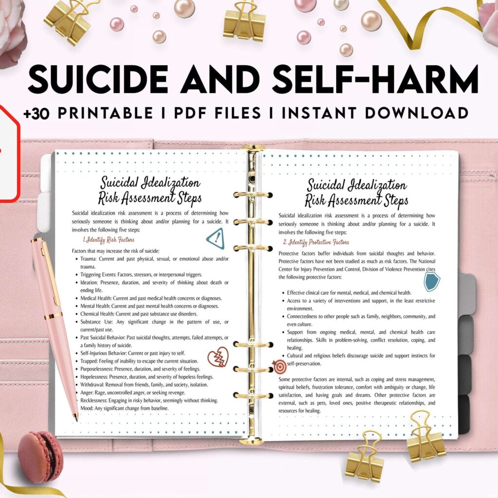 Suicide and self-harm journal, suicide awareness,suicide prevention, KDP interior PDF file 8,5×11 inch
