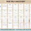 True Self Discovery, self esteem, self love journal , self care journal, manifestation KDP interior PDF file 8,5×11 inch