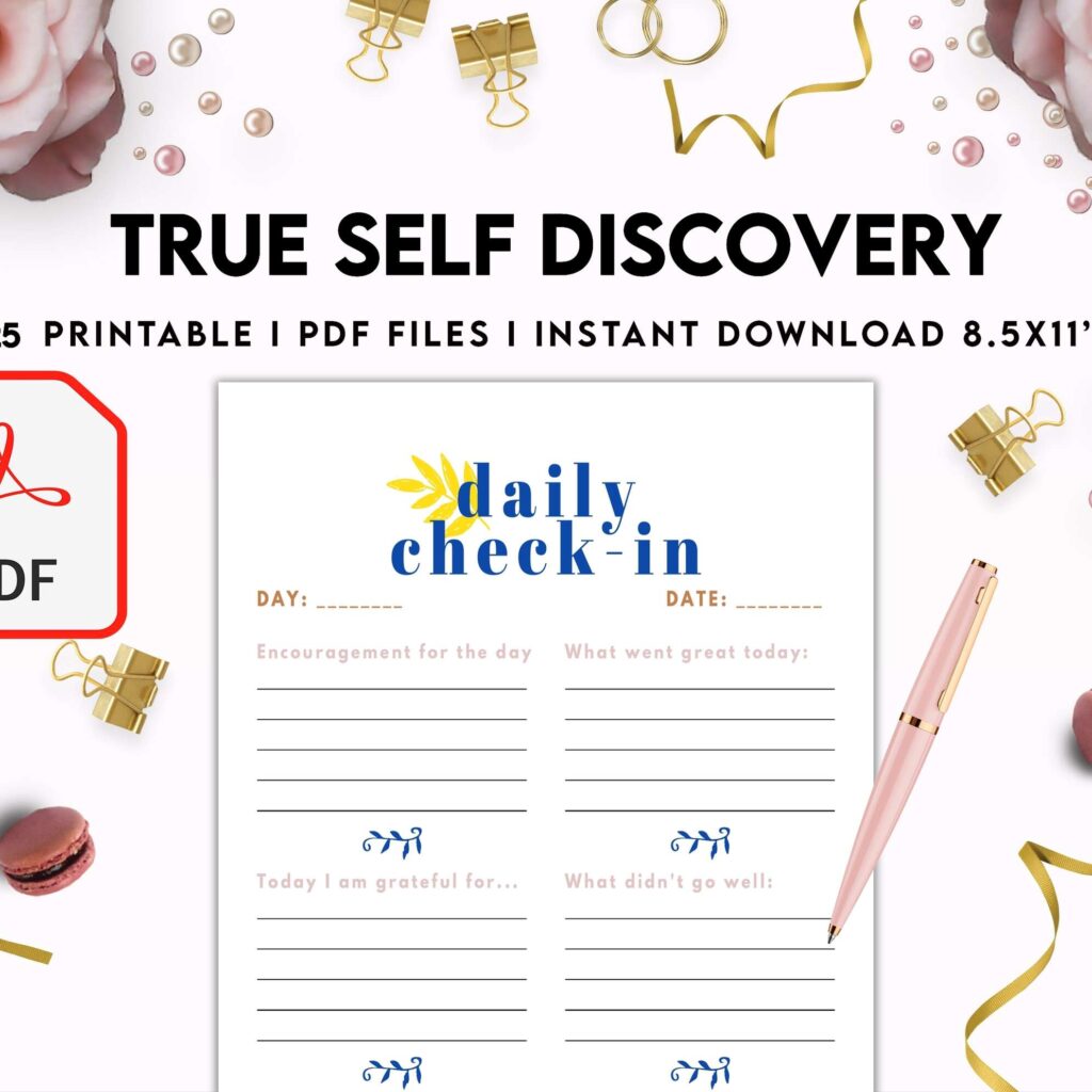 True Self Discovery, self esteem, self love journal , self care journal, manifestation KDP interior PDF file 8,5×11 inch