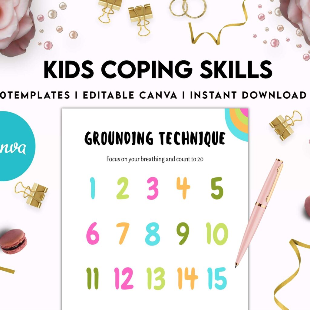 Kids Coping Skills, kids therapy, kids self discovery, kids self esteem, kids Limiting Beliefs Canva Editable Templates 8,5×11 inch, KDP interior