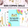 Kids Coping Skills, kids therapy, kids self discovery, kids self esteem, kids Limiting Beliefs Canva Editable Templates 8,5×11 inch, KDP interior