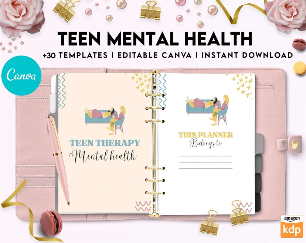 Teen Mental Health, teen therapy journal , teen coping skills, teen ...