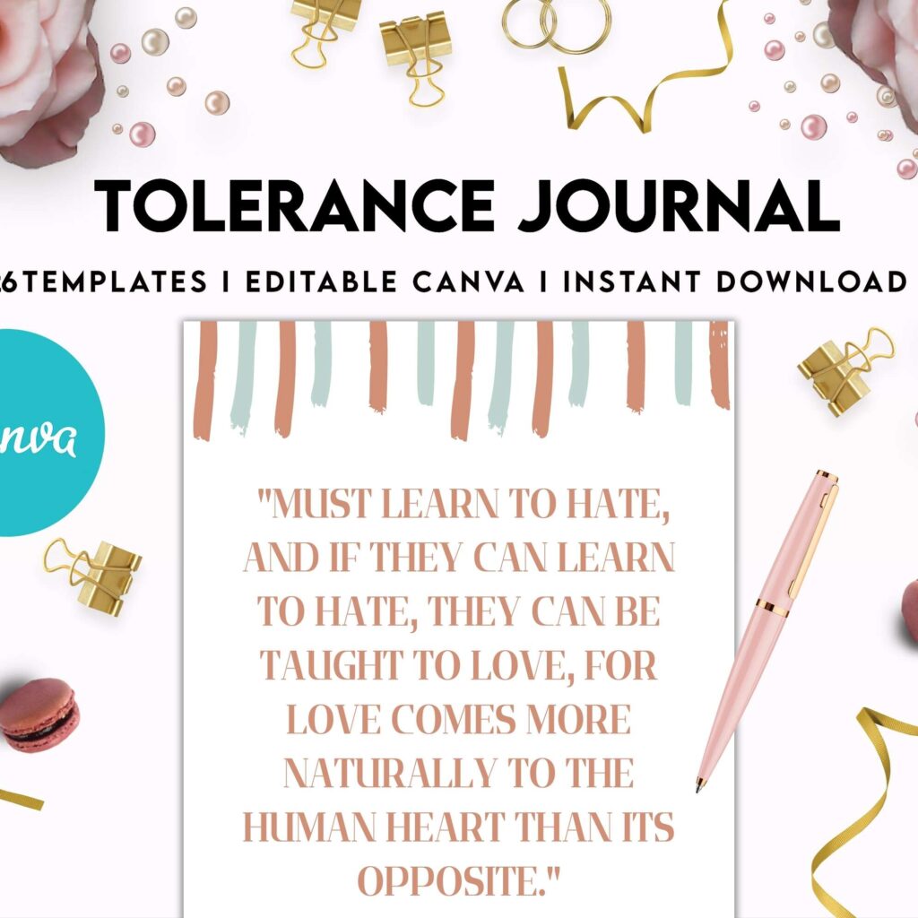 Tolerance Journal, window of tolerance, therapy journal , self discovery, self esteem, Canva Editable Templates 8,5×11 inch, KDP interior